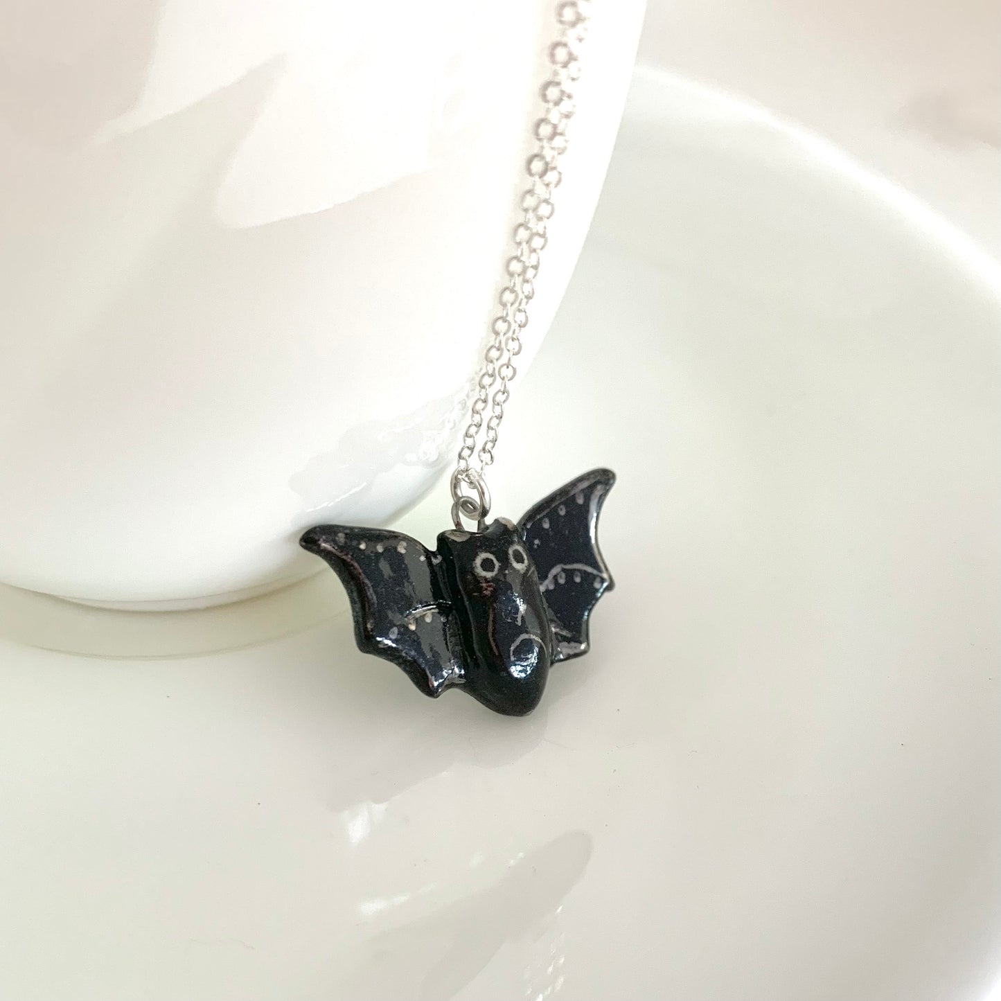 Black Bat Necklace