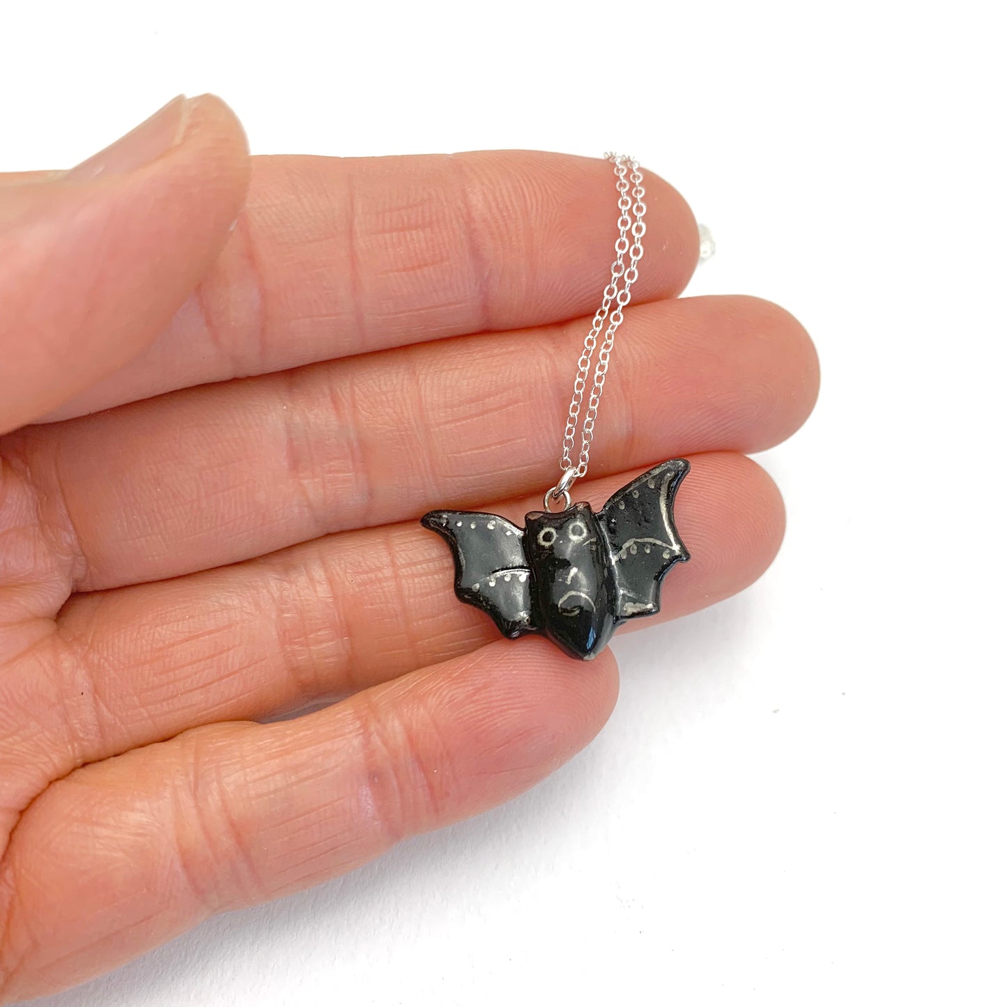 Black Bat Necklace