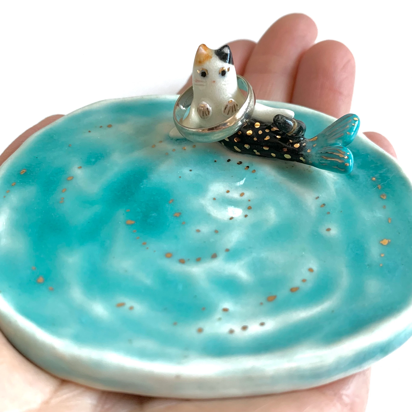 Mermaid Cat Ring Dish