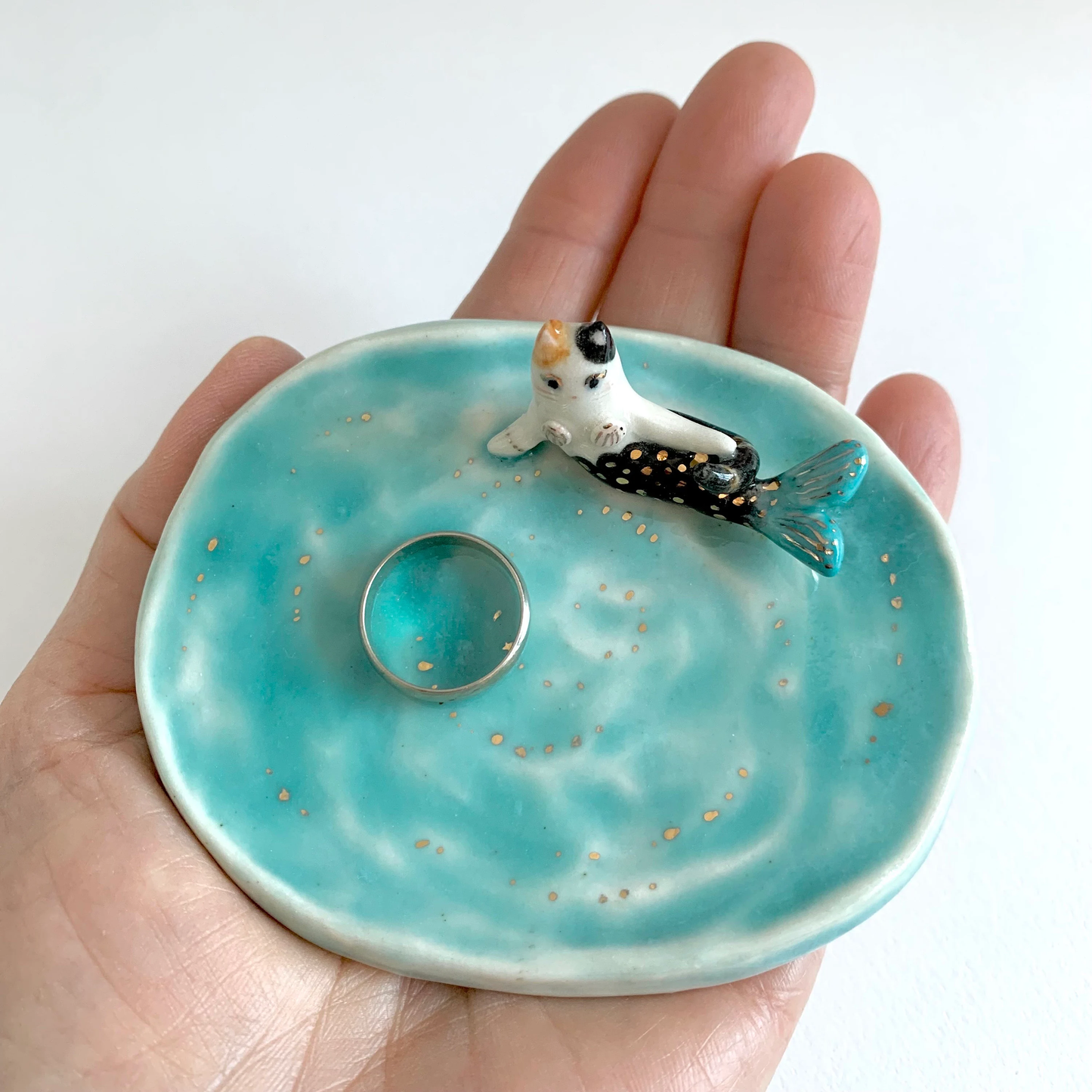 Mermaid Cat Ring Dish