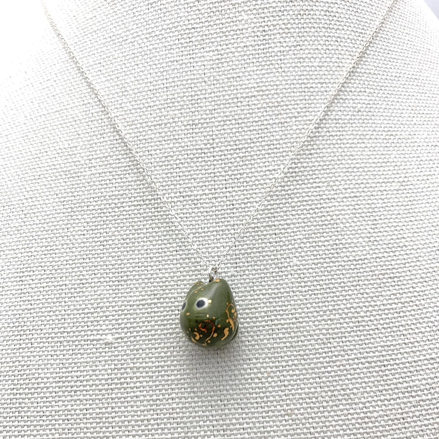 Moss Cat Necklace