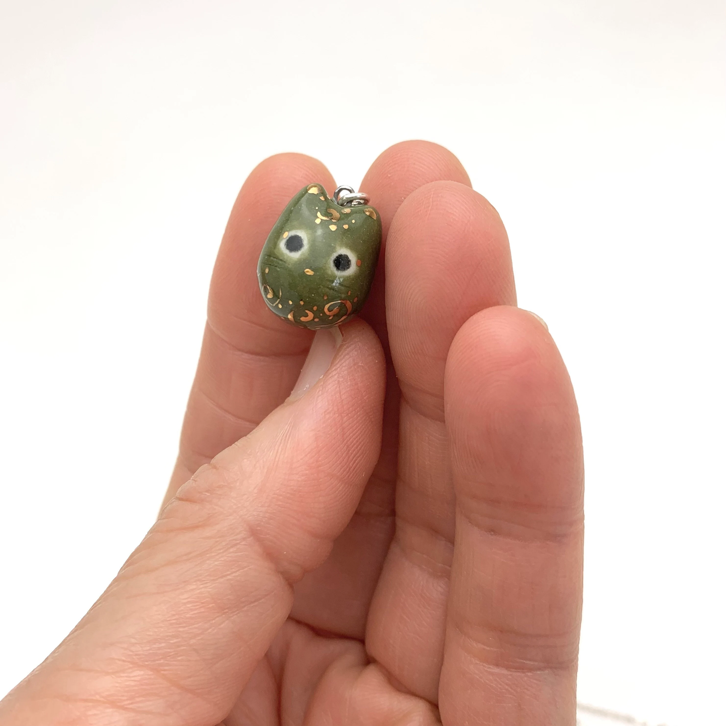 Moss Cat Necklace