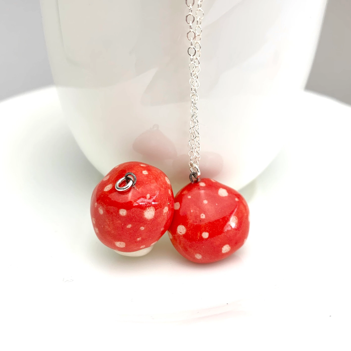 Mushroom Cat Necklace