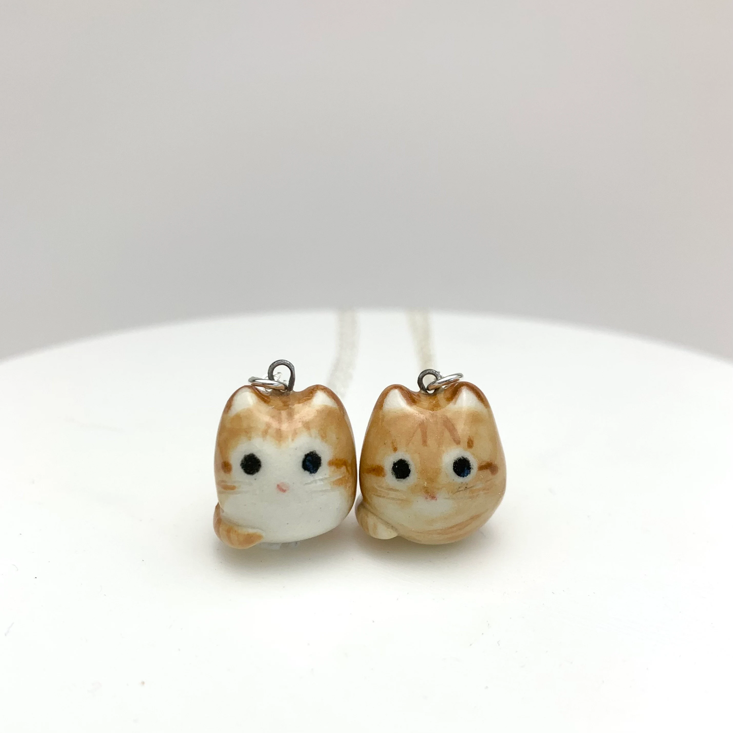 Orange Tabby Cat Necklace