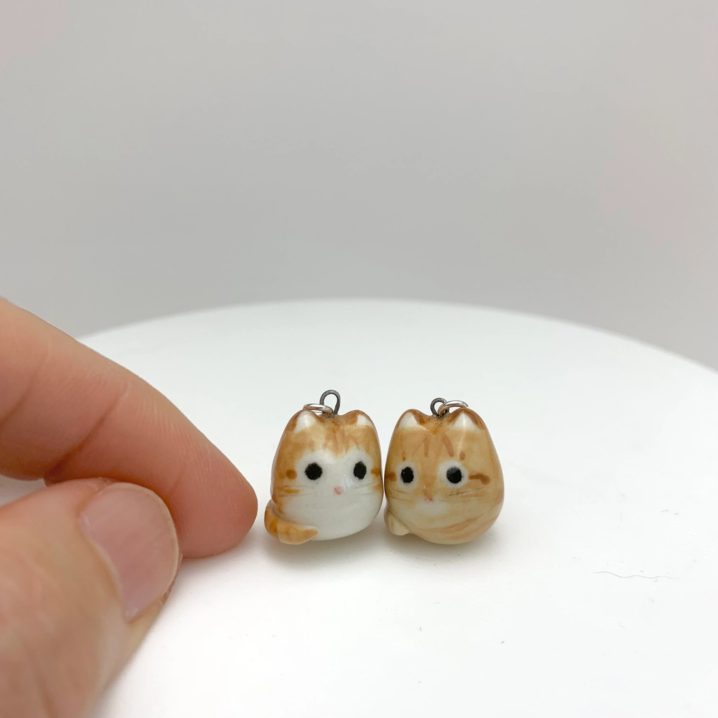 Orange Tabby Cat Necklace