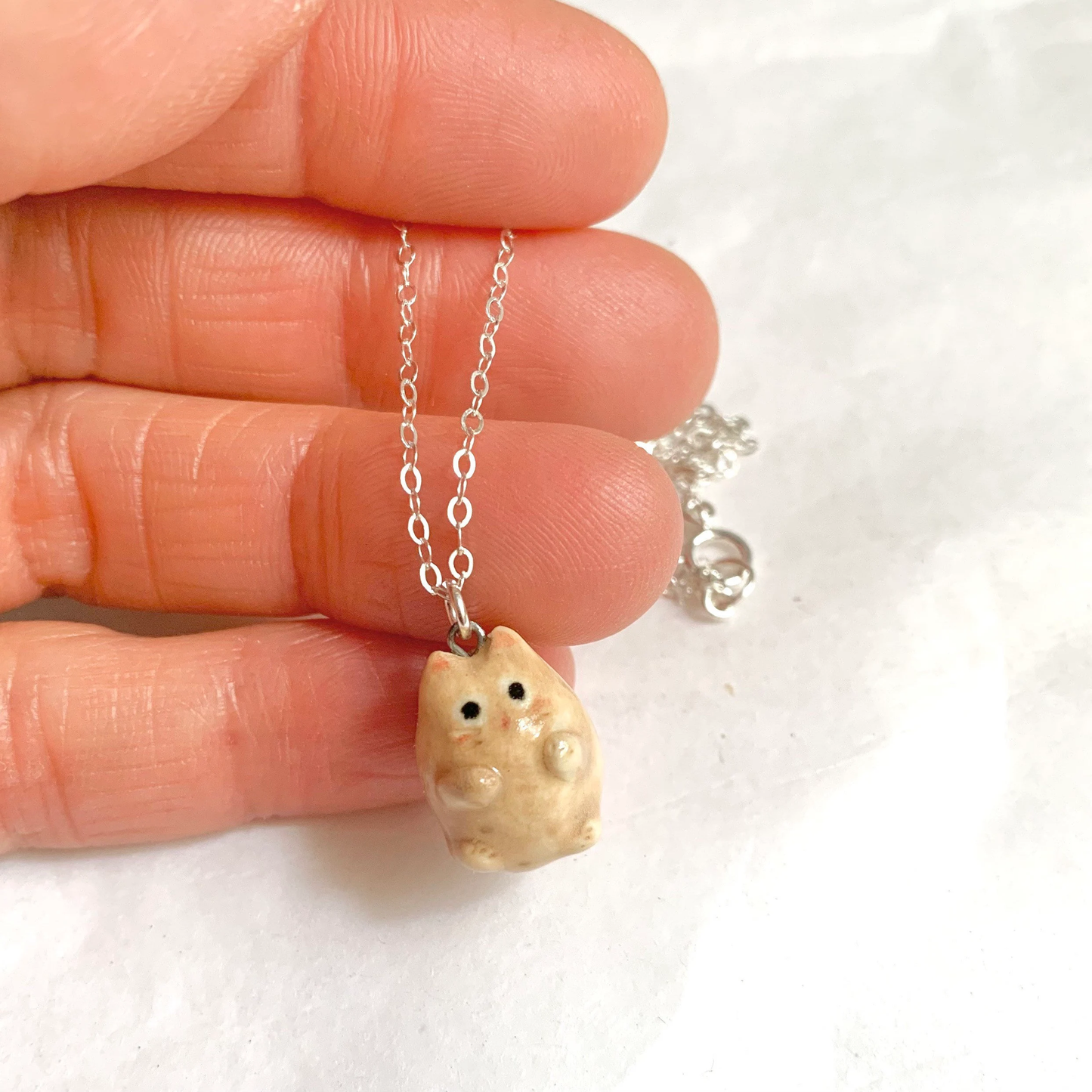 Potato Cat Necklace