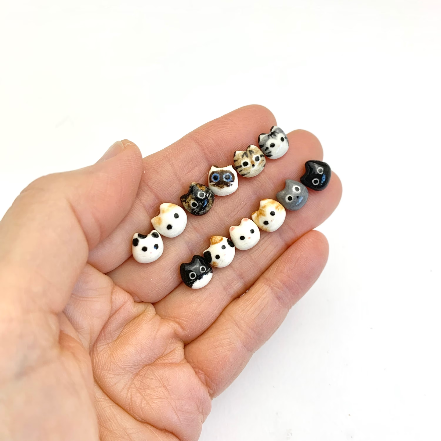 Tiny Cat Stud Earrings