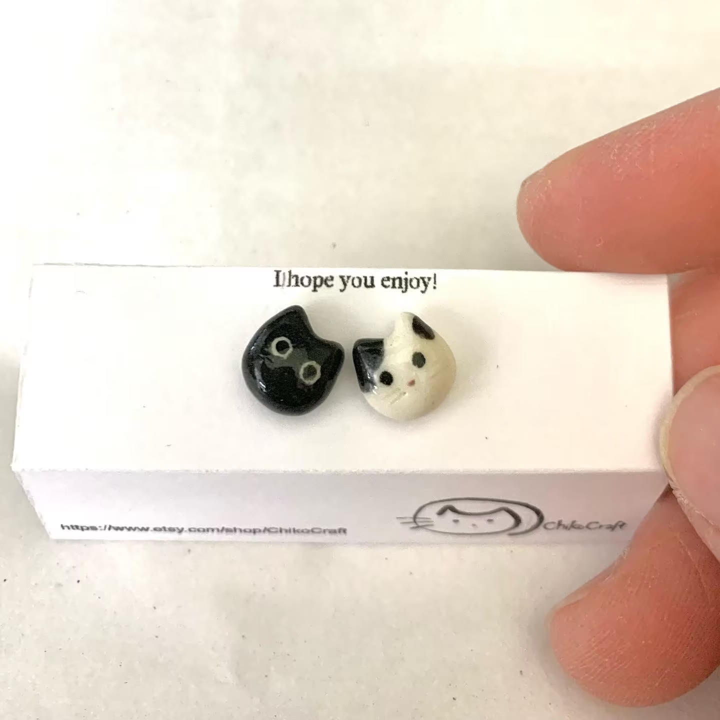 Tiny Cat Stud Earrings