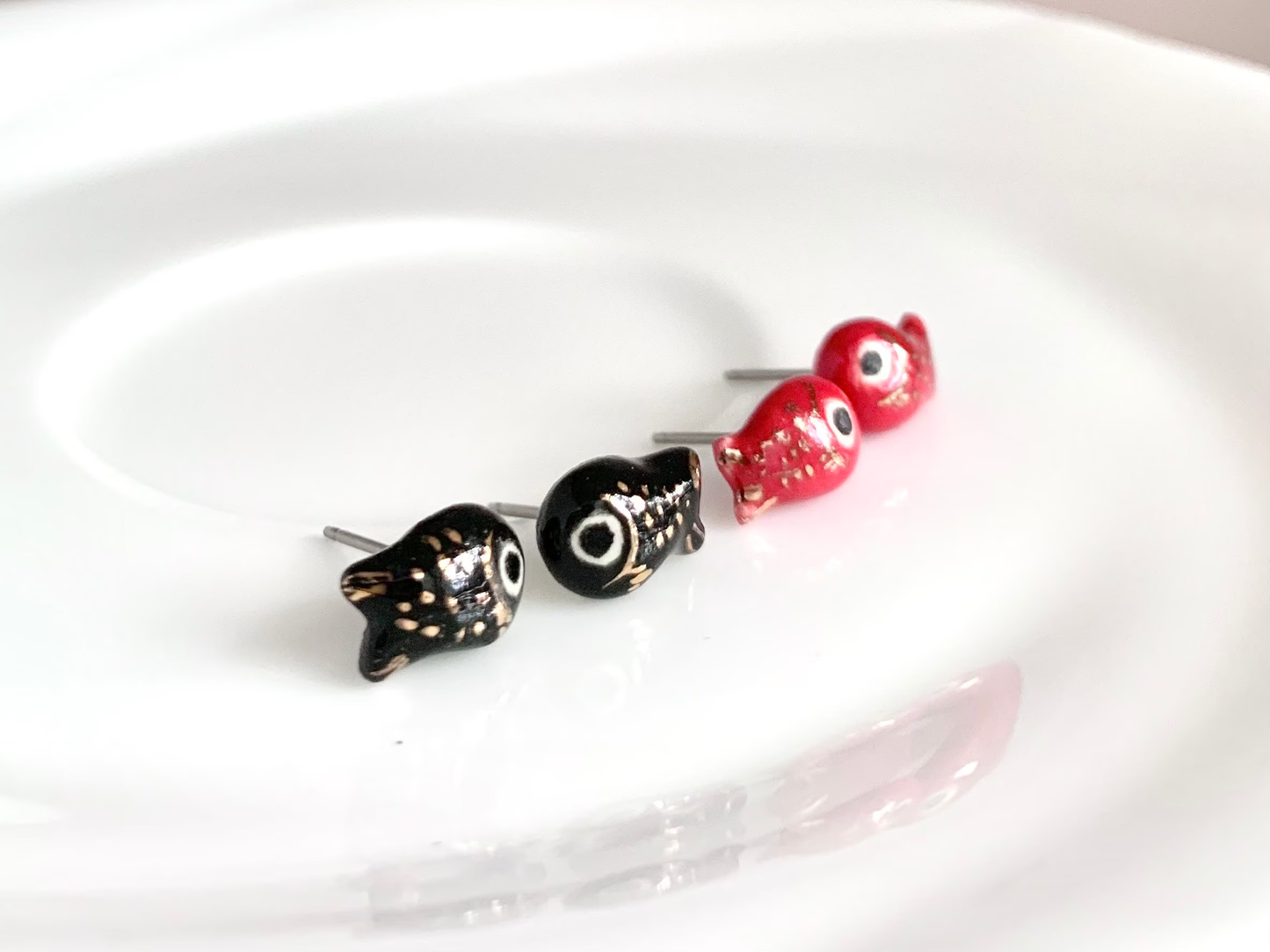 Tiny Fish Stud Earrings