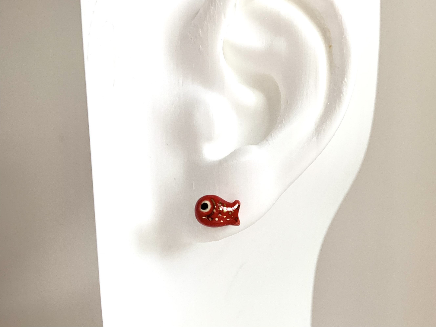 Tiny Fish Stud Earrings