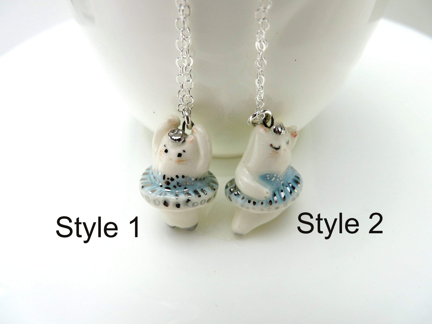 Ballerina Cat Necklace