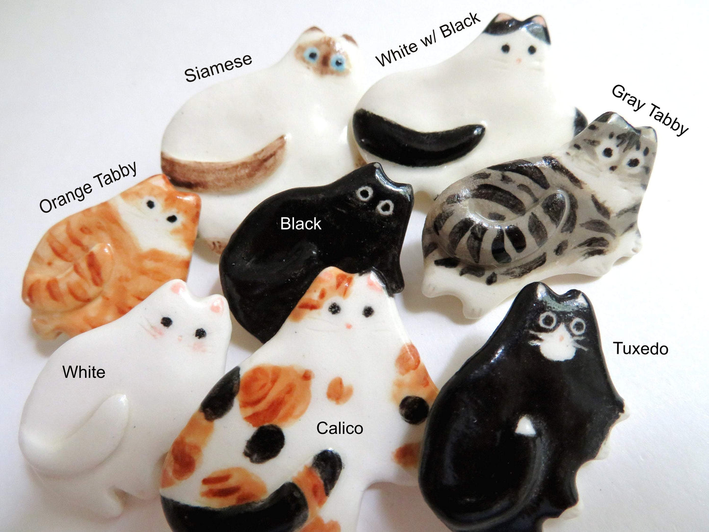 Flat Cat Brooch