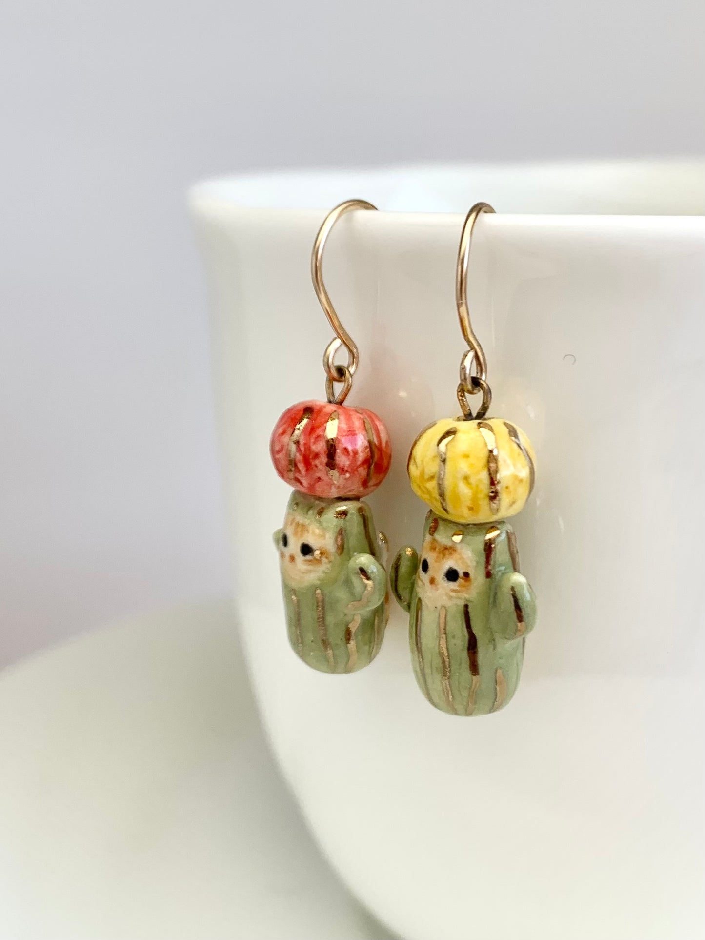 Cactus Cat Earrings