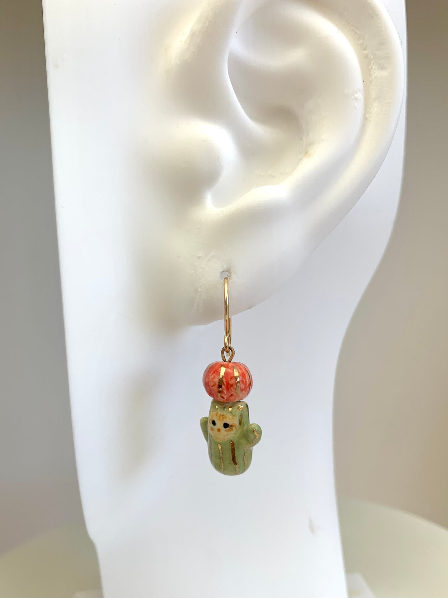Cactus Cat Earrings