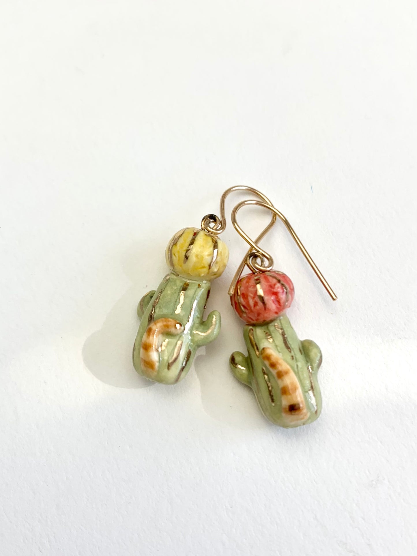 Cactus Cat Earrings
