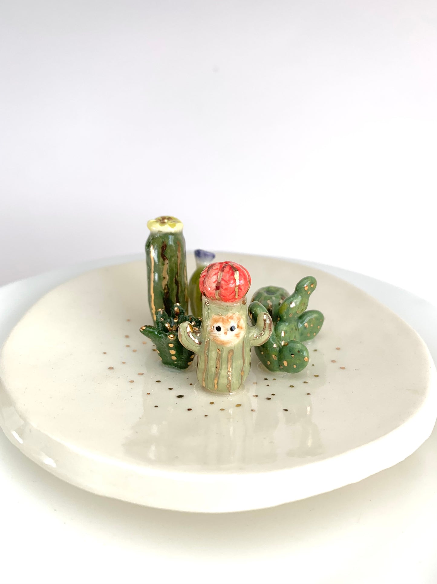 Cactus Cat Ring Dish