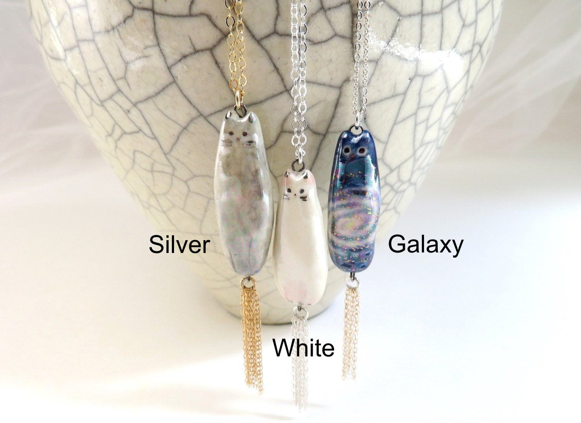 Long Cat Tassel Necklace