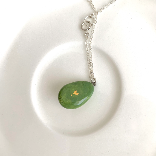 Avocado Cat Necklace