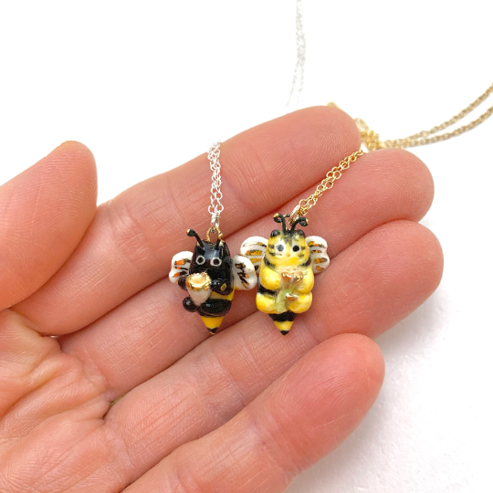 Bee Cat Necklace