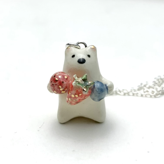 Berry Bear Necklace