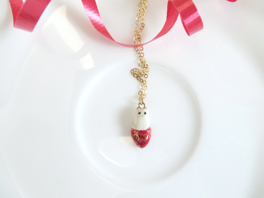 Cat Heart Necklace