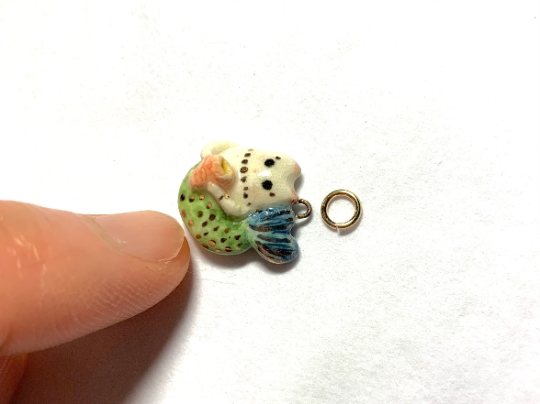 White Mermaid Cat Necklace