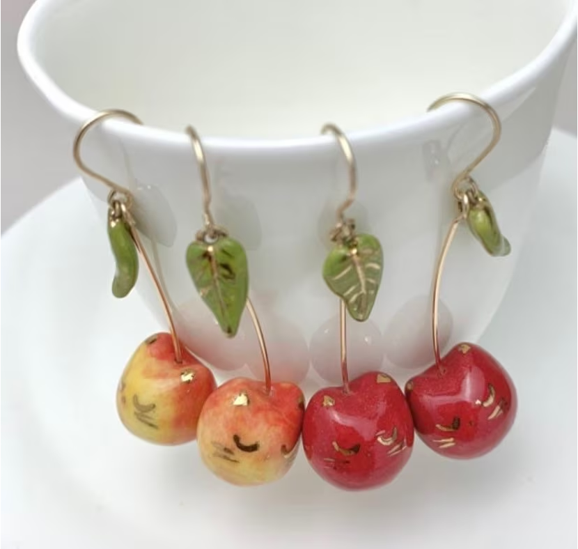 Cherry Cat Tea Towel