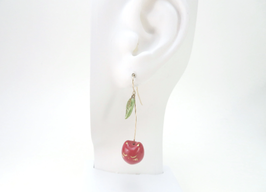 Cherry Cat Earrings
