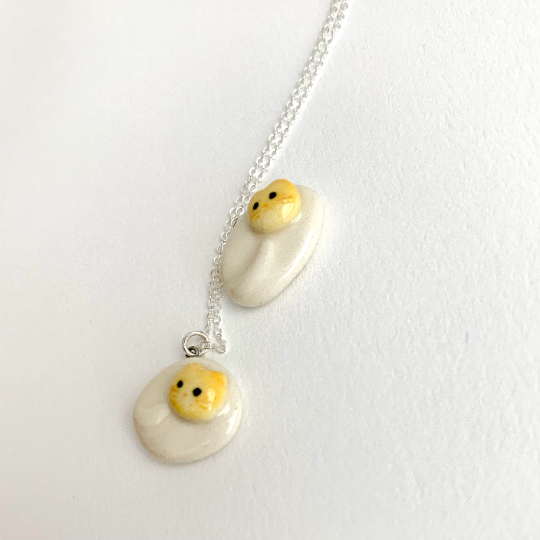 Egg Cat Necklace