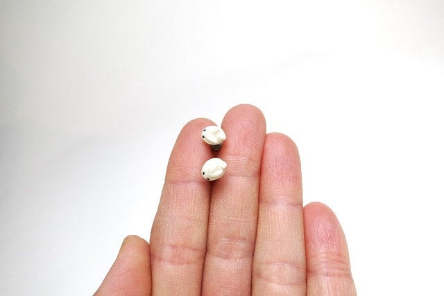 Tiny Bunny Stud Earrings