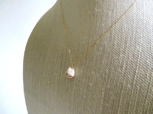 Happy Floral Cat Necklace
