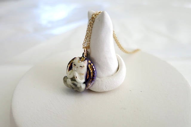 Yogi Cat Necklace
