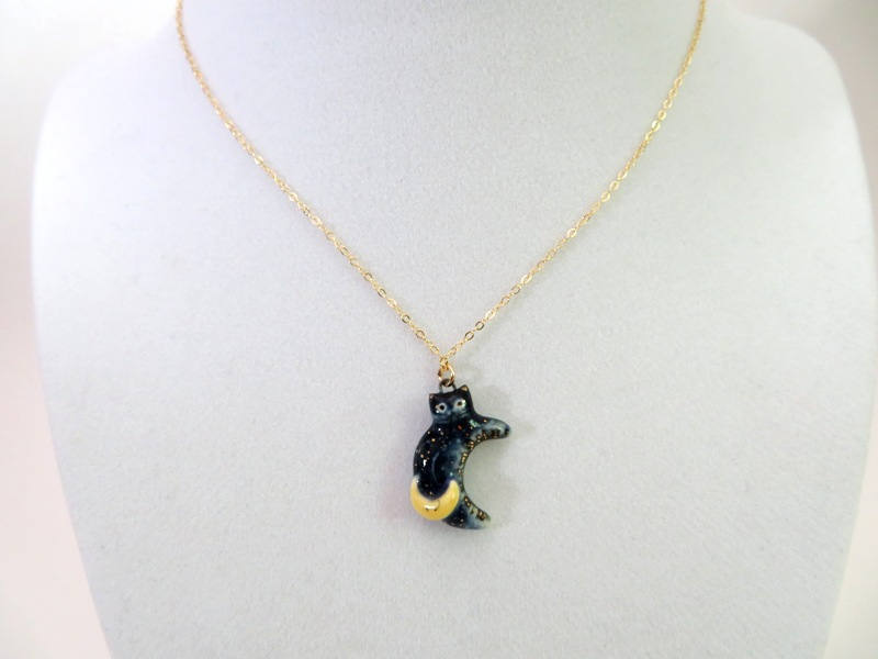Moon Cat Necklace