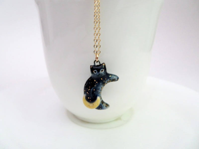 Moon Cat Necklace