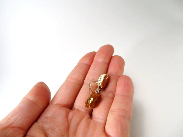 Brown Owl Dangle Earrings