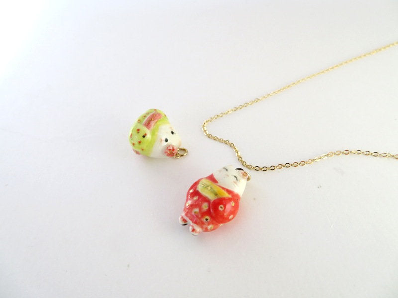 Kimono Cat Necklace
