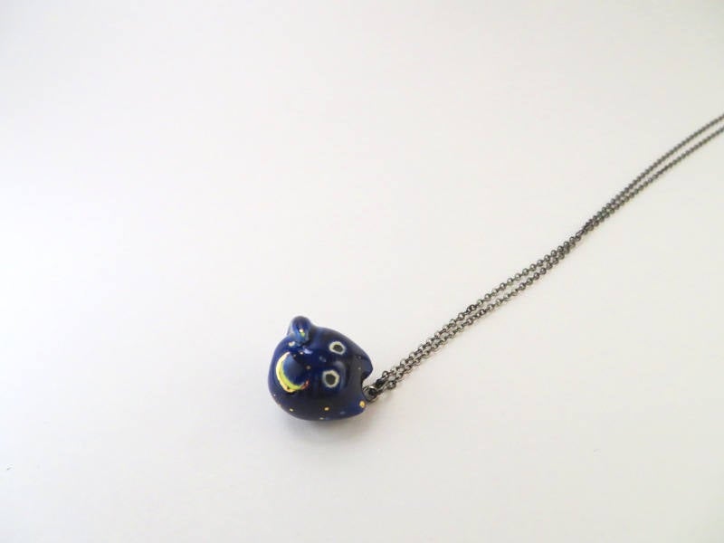 Night Sky Cat Necklace