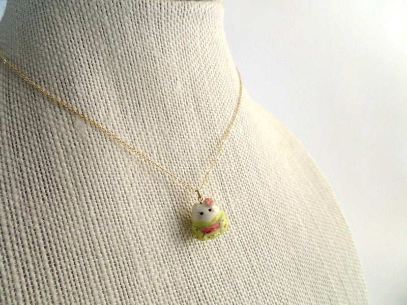 Kimono Cat Necklace