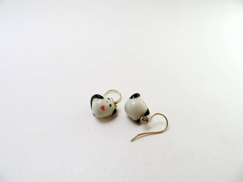 Royal Cat Dangle Earrings