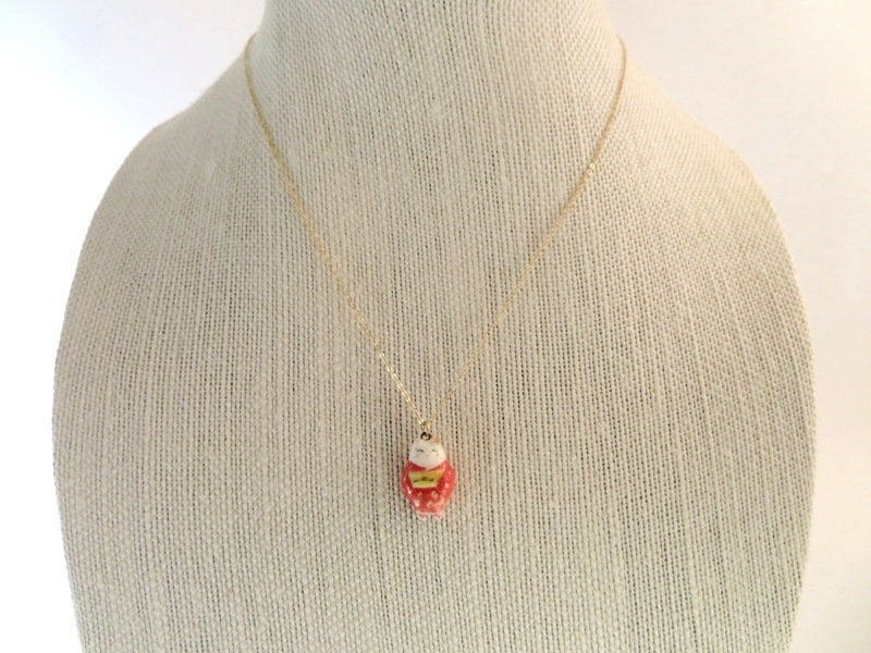 Kimono Cat Necklace