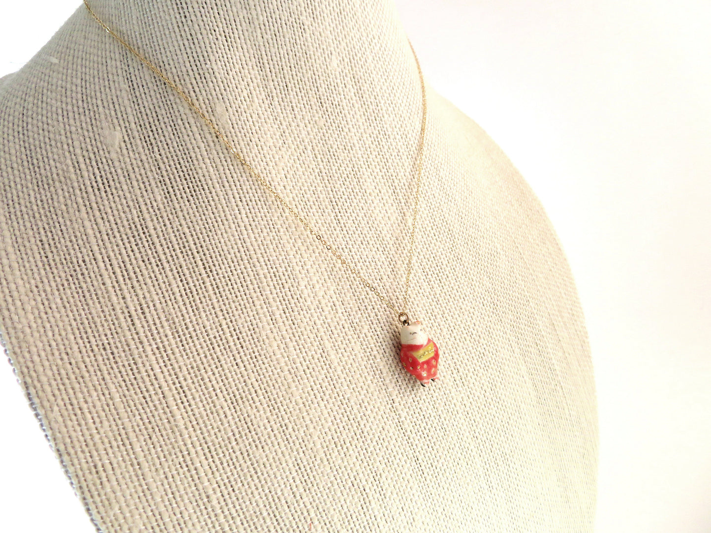 Kimono Cat Necklace