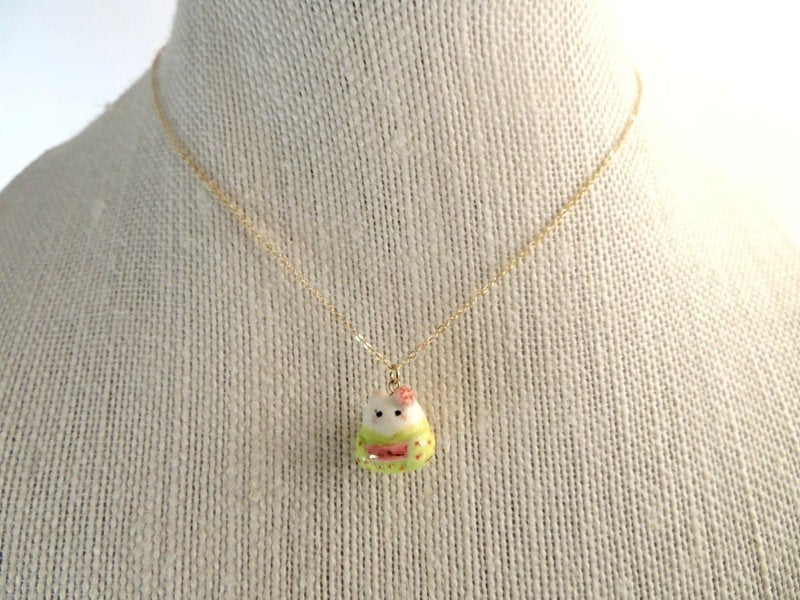 Kimono Cat Necklace