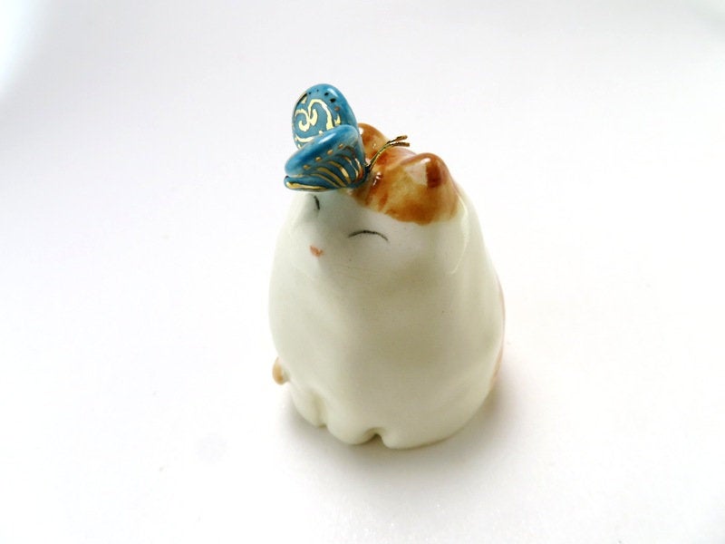 Butterfly Cat Figurine
