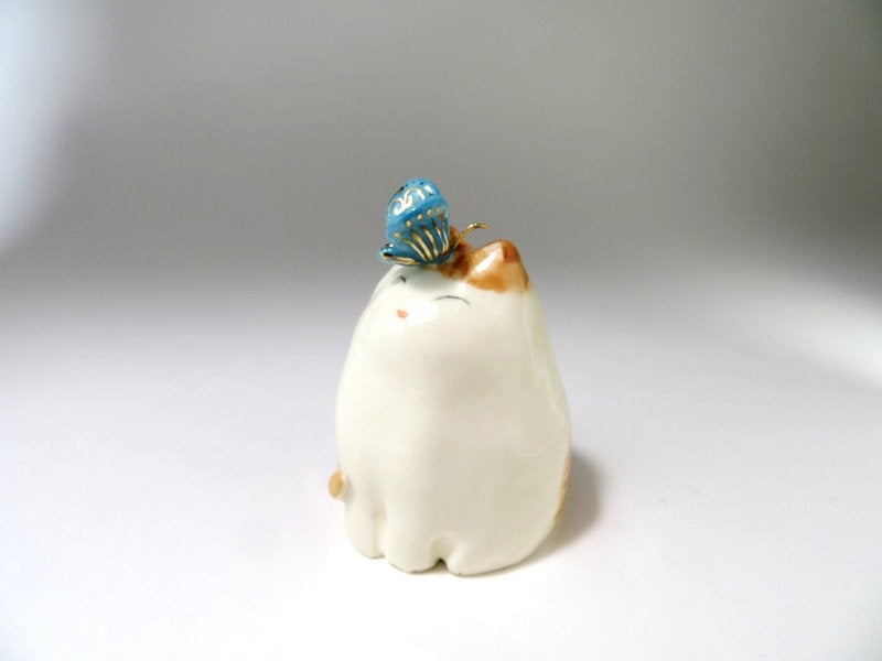 Butterfly Cat Figurine