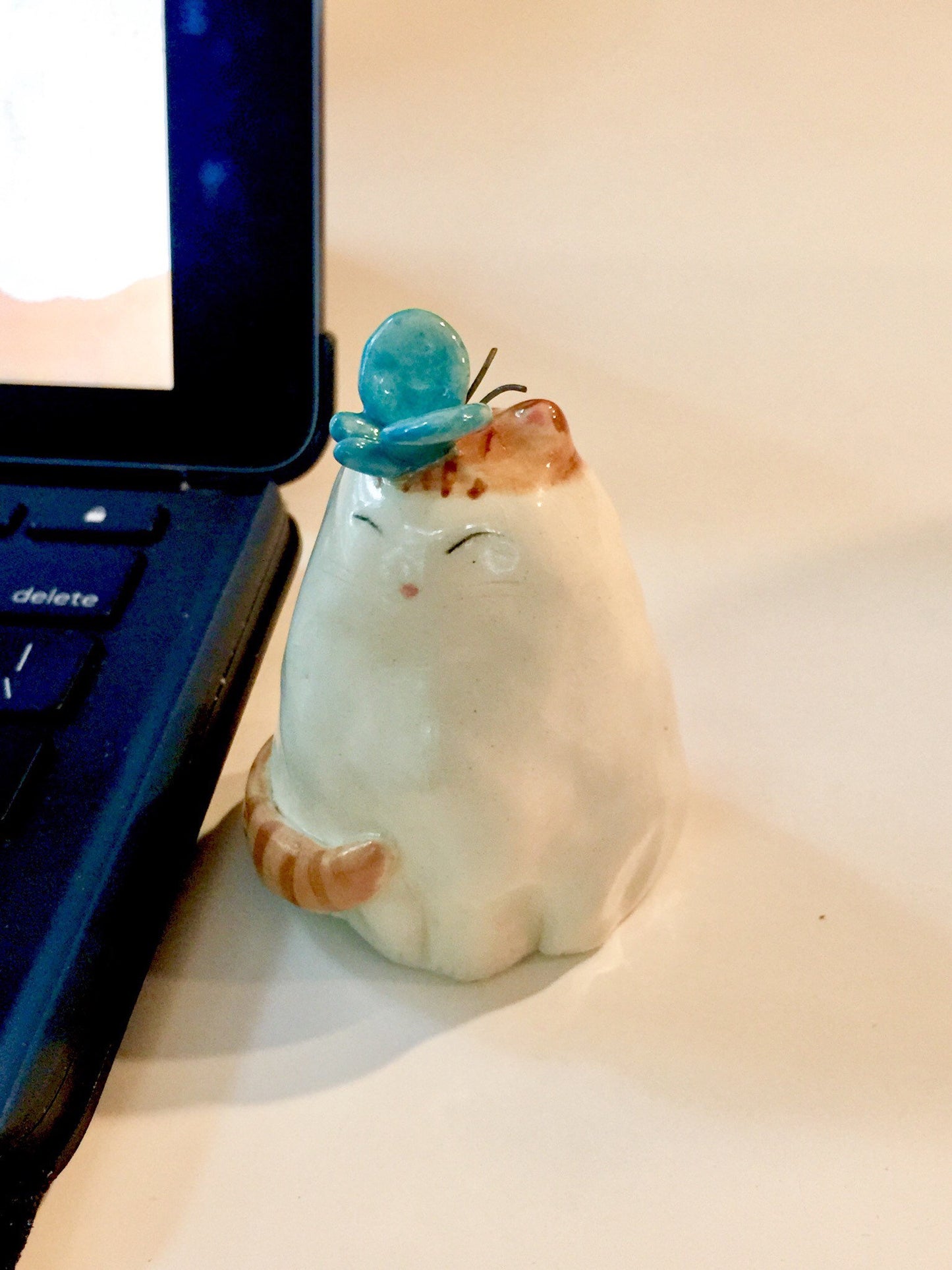 Butterfly Cat Figurine