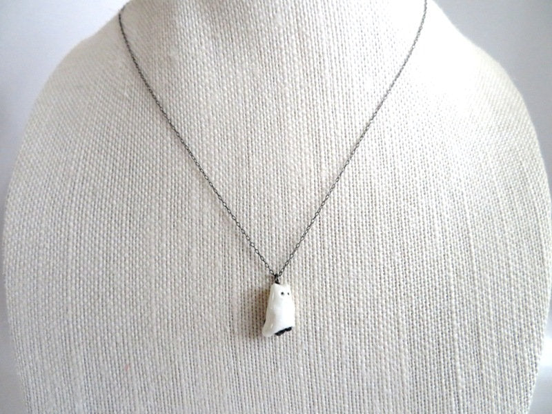 Ghost Cat Necklace