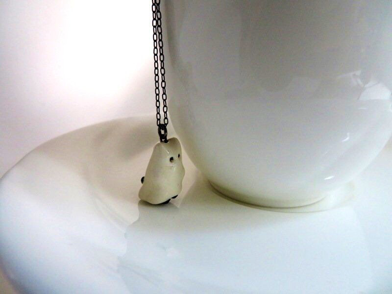 Ghost Cat Necklace