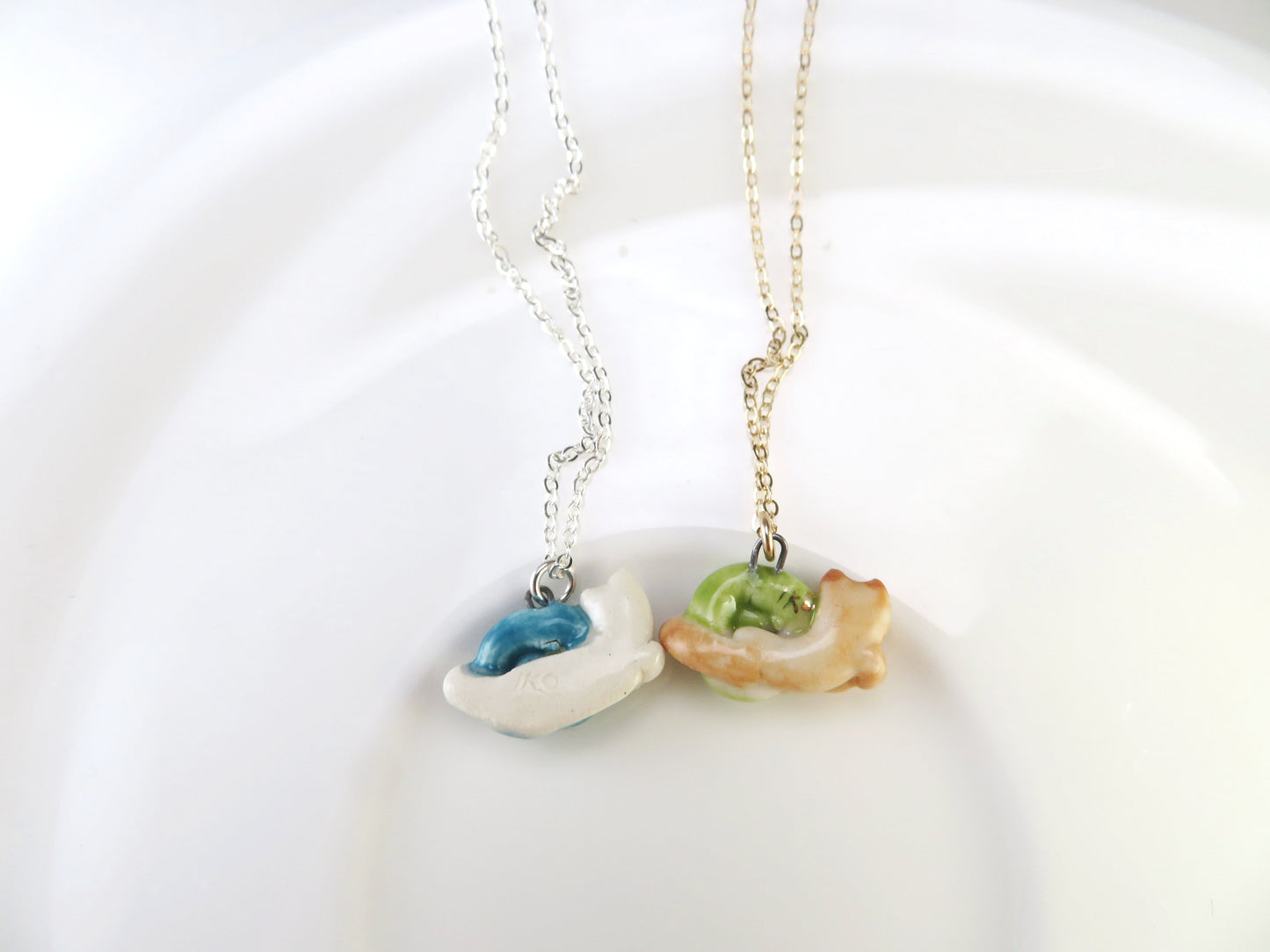 Snail Cat Necklace