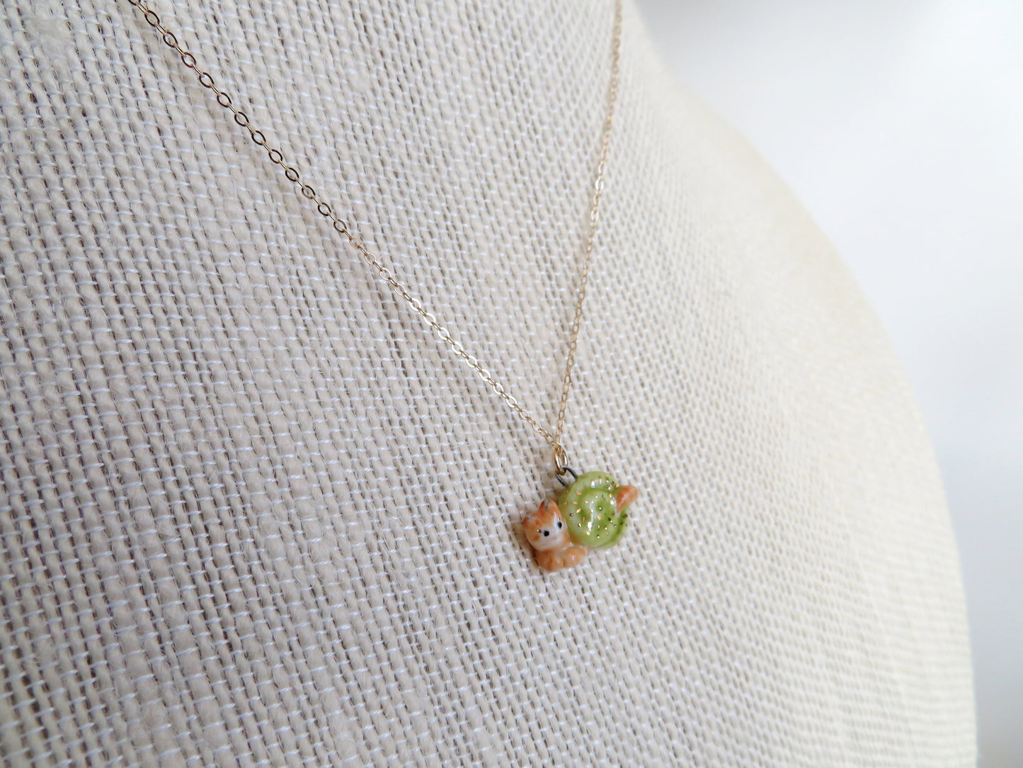 Snail Cat Necklace