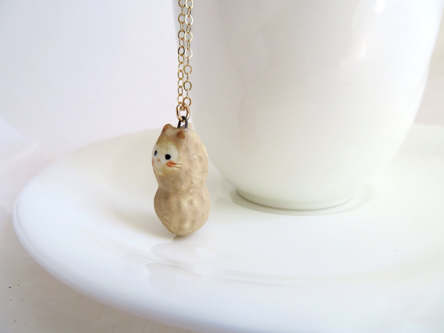 Peanut Cat Necklace